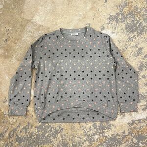 storia grey colorful crewneck star sweater